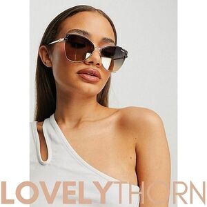 QUAY // ltd ed ultra-glam rhinestone embellished fade butterfly sunglasses
